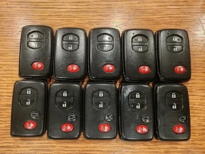 Lot Of 10 Toyota Prius Rav4 Smart Fobs OEM Used LOCKSMITH - Picture 1 of 7