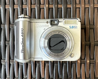 Canon PowerShot A610 5.0MP Digital Camera - Silver - Image 1 of 4