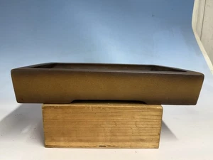 Bellissimo vaso per bonsai fatto a mano non smaltato di Tokoname Shozan 16 3/4" - Foto 1 di 14