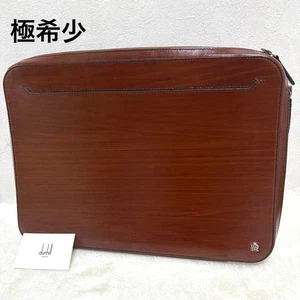 Dunhill Second Bag Clutch Bag Leather Brown Men's From Japan - Picture 1 of 24