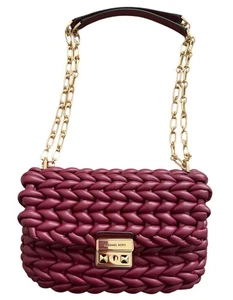 Michael Kors Schultertasche BurgundyTribeca Small Convertible Chain - Bild 1 von 10