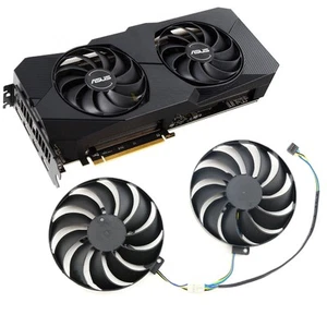 Für RX5600XT 5700 5700XT DUAL EVO OC Grafikkarte Lüfter T129215SU Kühlung Kühler - Bild 1 von 10