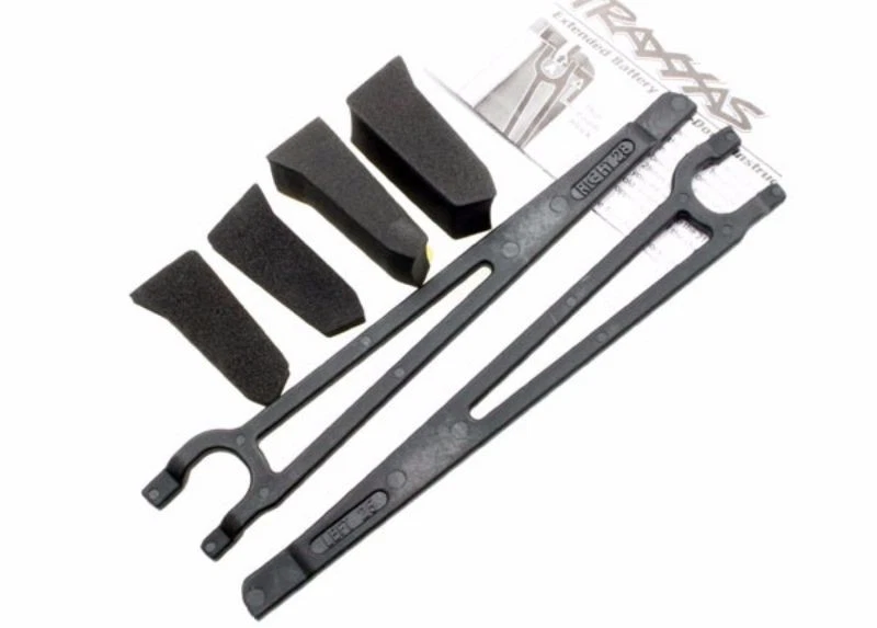 Traxxas 3927X Hold downs, battery, left & right  E-Maxx 3905 - Image 1 of 1