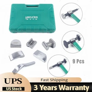 9pcs Set Hand Car Auto Body Work Hammer Fender Tool Dent Crowbar Repair Kit NEW - Picture 1 of 11