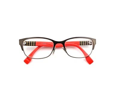 Fendi Eyeglasses Frames Only, FF 0033 EQP, 53-17-140, Gray/Orange, Made in Italy - Image 1 of 4