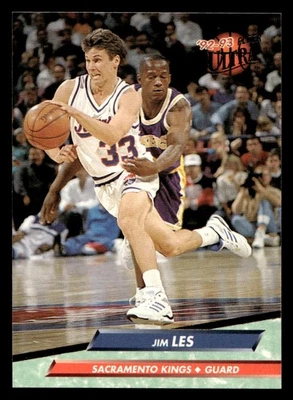 1992 Ultra Jim Les #350 Sacramento Kings  Near mint or better - Image 1 of 2