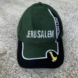 Gorra de béisbol verde Jerusalén vintage años 00 Y2K - Imagen 1 de 3