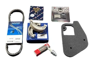 Kit Tagliando Filtro Rulli Cinghia Candela Freni Per Mbk Booster / Bw's 50 - Picture 1 of 8