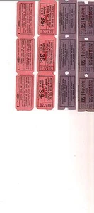 Pacific Ocean Park Santa Monica 12 Unused 1960's  Adult & Ride Tickets In Strips - Picture 1 of 1