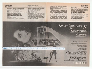 1986 Lot of 3 IF TOMORROW COMES Magazine AD~Madolyn SMITH/Susan HESS/Liam NEESON - Picture 1 of 3