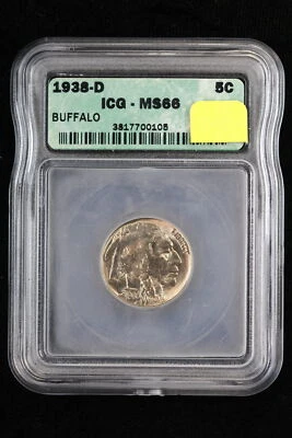 1938-D Buffalo Nickel IGC MS66 3HBV - Image 1 of 4