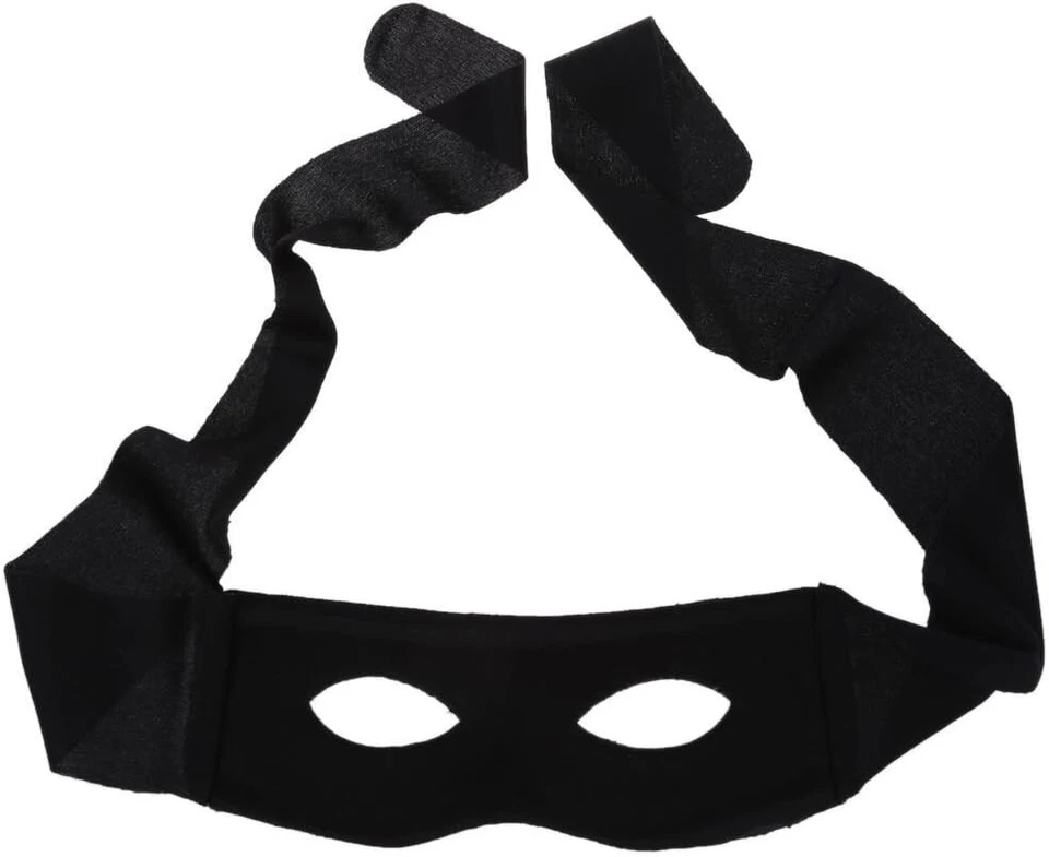 Highwayman Eye Mask - Zoro or Bank Robber Masquerade Fancy Costume Accessory - Image 1 of 1