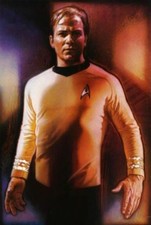 Star Trek Captain Kirk Art Poster Approx. 2' x 3' William Shatner Spock Scotty 
