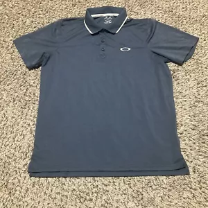 Oakley Men’s Polo Shirt Blue Size Medium Regular Fit - Picture 1 of 5