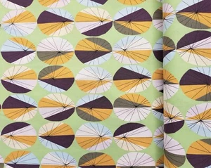 Cotton fabric by metre with parasol design, Makower home decor quilting craft - Picture 1 of 5