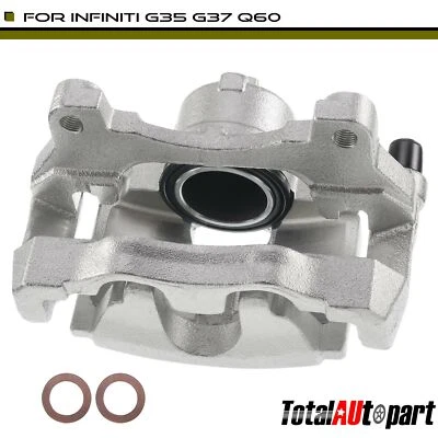 Pinza de freno de disco con soporte para Infiniti G35 G37 Q60 delantera izquierda 41011JK00A Foto 1 de 4