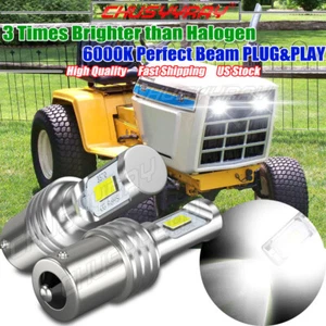 2 SUPER BRIGHT LED light bulbs for Craftsman LT 2000 LT1000 LT11 garden tractor - Picture 1 of 12