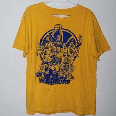 Adidas The Go To Tee Golden State Warriors Short Sleeve T-Shirt Men's Size Large - Image 1 of 4