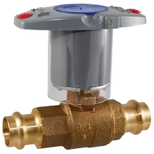 Válvula de bola de bronce de prensa de 3/4" NIBCO PC58570NS P extremos hembra mango de sello de punta - Imagen 1 de 3