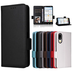 For Sharp Aquos Basio Active 3, Luxury Wallet Flip Leather Stand Case Cover - Picture 1 of 27
