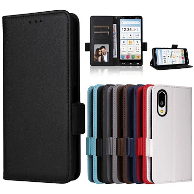 For Sharp Aquos Basio Active 3, Luxury Wallet Flip Leather Stand Case Cover - Image 1 of 4