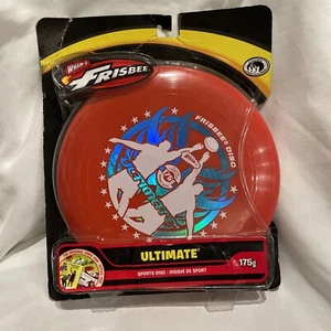 WHAM-O, FRISBEE, 175 G, Sport, Ultimate Disc, Rosso con lettere bianche/blu - Foto 1 di 7