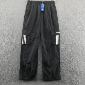 NWT Adidas Originals Cargo Track Pants Large Black Pull On Womens Athletic - Picture 1 of 15