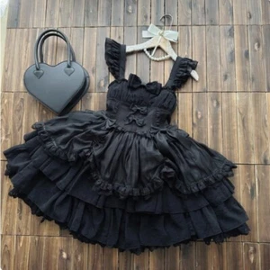 Precioso vestido jsk con tirantes estilo princesa estilo lolita japonés para mujer - Imagen 1 de 16