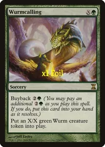 MTG Foil Time Spiral TSP Wurmcalling NM - Picture 1 of 1