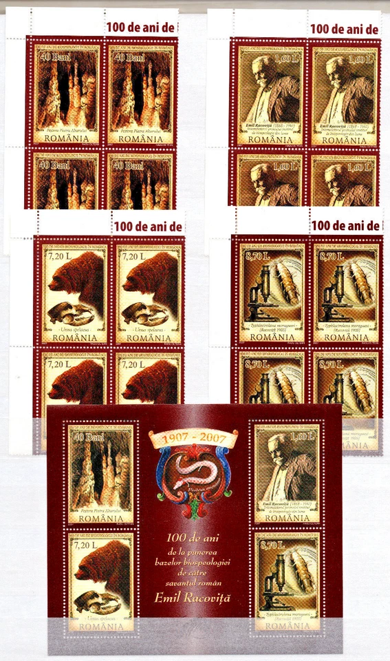 2006 ROMANIA-BIOSPELEOLOGY IN BLOCK OF 4+BLOCK 392-MNH - Image 1 of 1