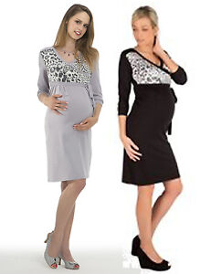 Maternity Dress Shirt Dress Pattern Knee Length short Sleeve Stretch