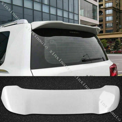 Pearl White Rear Roof Spoiler Wing Lip For Toyota Land Cruiser LC200 FJ200 08-21 - Imagem 1 de 4