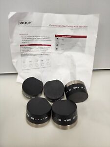 Wolf Contemporary Cooktop knobs-black - Open Box W/ Papers Kip 5r69/5j92