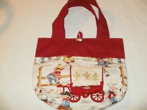 Mullins Square Kids Purse/Tote Cowboy Themed - Picture 1 of 8