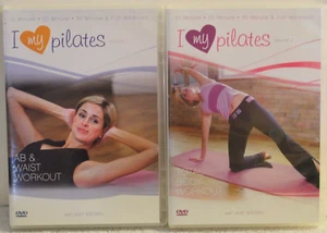 2 Amy Brown I love my pilates workout DVD lot vol 1 & 2 ab waist total body tone - Picture 1 of 4