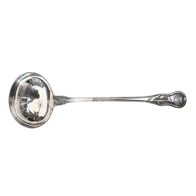 A. E Warner  1830 - 1845 Coin Silver (91.7 purity) Ladle Threaded Fiddle Shell - Image 1 of 4