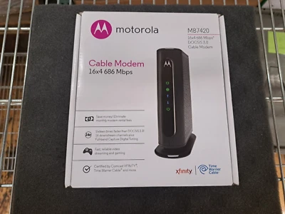 New, Motorola, MB7420, Cable Modem 16x4 686 Mbps - Image 1 of 3
