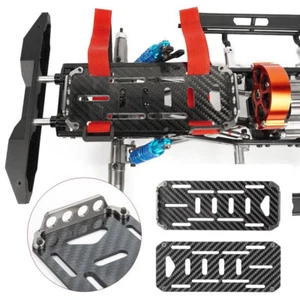 Battery Mount Plate Carbon Fiber Tray for 1/10 RC Crawler Axial SCX10 90046 Car - Picture 1 of 27