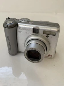 Canon PowerShot A85 4MP Digital Camera Black Screen Parts Repair As-Is - Picture 1 of 10