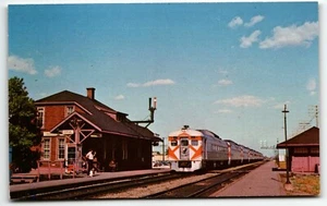 Postkarte Canadian Pacific R.R. Train Depot Dorval Station UNP - Bild 1 von 2