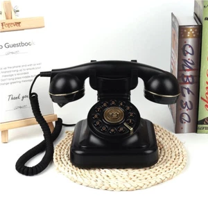 Vintage Corded Desk Dial Phone with Ringer Control Redial - Zdjęcie 1 z 11