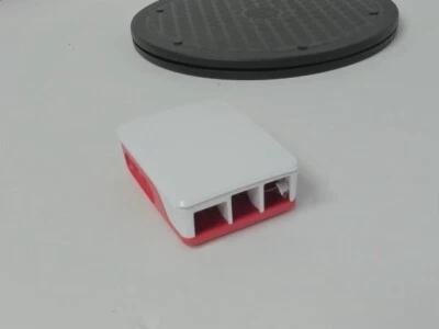Raspberry Pi 5 Snap-together Case, Red & White, with Fan - Image 1 of 3