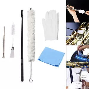Flute Cleaning Kit Cotton Brush Flute Swab Dust Brush Cleaning Rod Screwdriver - Picture 1 of 12