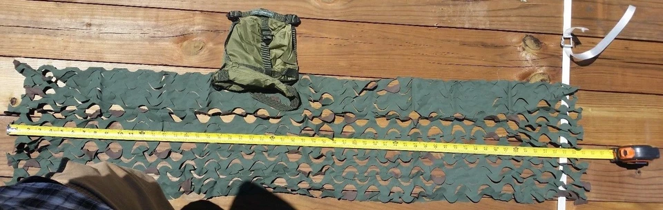 CAMOSYSTEMS CAMBUSH BDU WOODLAND 3 PIECE CAMOUFLAGE GHILLIE HEAD WEAPON COVER - Image 1 of 4