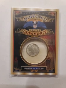 2022 UD Goodwin Champions Historic Currency Relic 1963 Roosevelt Silver Dime CR9 - Picture 1 of 2