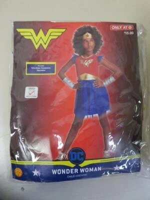 Vestido Disfraz Mujer Maravilla Niño Halloween Talla Pequeña 4-6 Foto 1 de 2