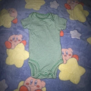 NB New Born Infant Baby Bodysuit St. Patrick’s Day Holiday Striped Stripe Outfit - Picture 1 of 9