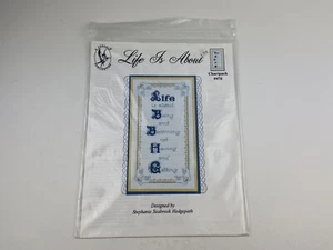 A Pegasus Publication Life Is About Cross Stitch Pattern - Picture 1 of 2