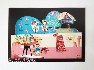 Disney WonderGround Gallery Childhood Tribute Its a Small World McBiff Postcard - Bild 1 von 2