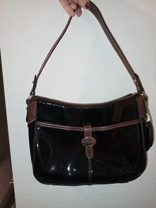 Jasper Conran Black & Brown Shoulder Bag - Picture 1 of 15